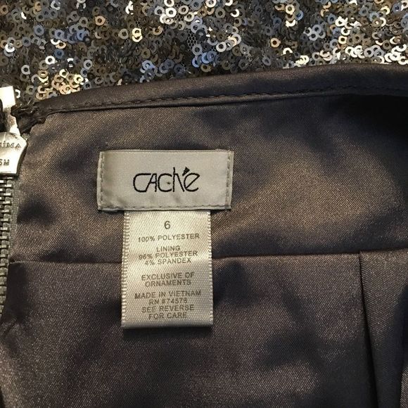 Sequined Cache Mini Skirt SZ- 6 - Picture 3 of 6